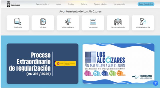Los Alcázares estrena una nueva página web más moderna y cercana a la ciudadanía Los Alcázares estrena una nueva página web más moderna y cercana a la ciudadanía