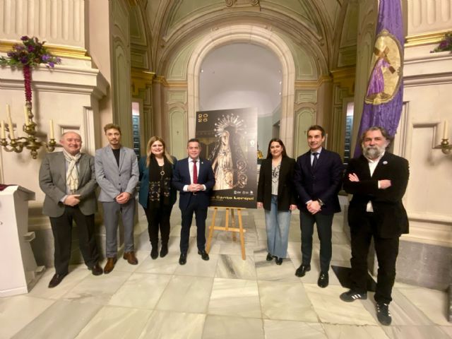 Lorquí presenta el cartel de su Semana Santa 2026 dedicado a la Dolorosa de Salzillo vestida de Soledad Lorquí presenta el cartel de su Semana Santa 2026 dedicado a la Dolorosa de Salzillo vestida de Soledad