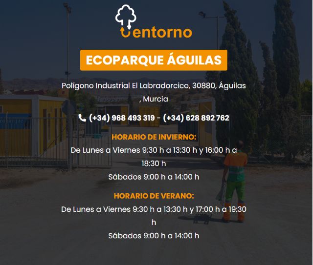 Limpieza habilita el teléfono 628892762 para avisos de residuos para el Ecoparque Limpieza habilita el teléfono 628892762 para avisos de residuos para el Ecoparque