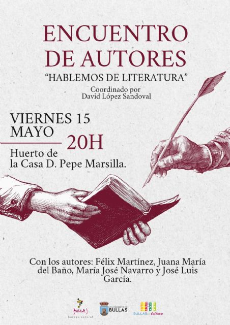 Bullas celebra un encuentro literario con autores locales en el huerto de D. Pepe Marsilla Bullas celebra un encuentro literario con autores locales en el huerto de D. Pepe Marsilla