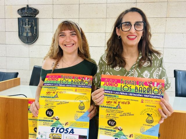 Las fiestas de los barrios Olímpico, Las Peras, Estación y Triptolemos se celebran el fin de semana del 19 al 21 de junio en el Parque del Comarcal Las fiestas de los barrios Olímpico, Las Peras, Estación y Triptolemos se celebran el fin de semana del 19 al 21 de junio en el Parque del Comarcal