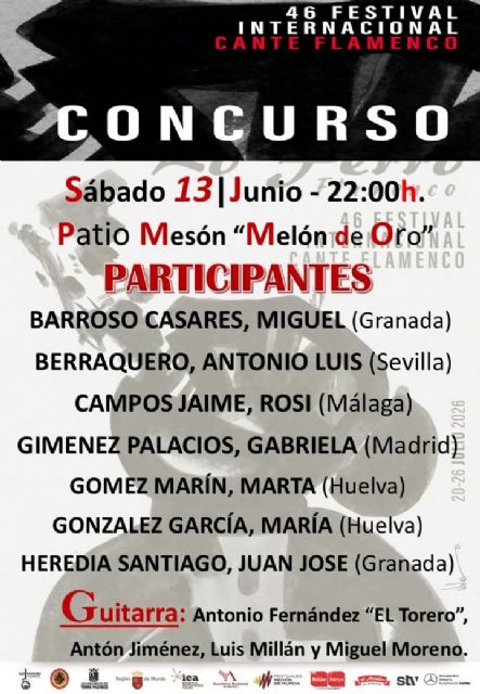 Lo Ferro disfrutará de la segunda noche de concurso en el patio del Mesón Melón de Oro Lo Ferro disfrutará de la segunda noche de concurso en el patio del Mesón Melón de Oro