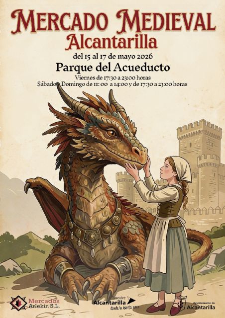 El Mercado Medieval de Alcantarilla se instala este fin de semana en el Parque del Acueducto El Mercado Medieval de Alcantarilla se instala este fin de semana en el Parque del Acueducto