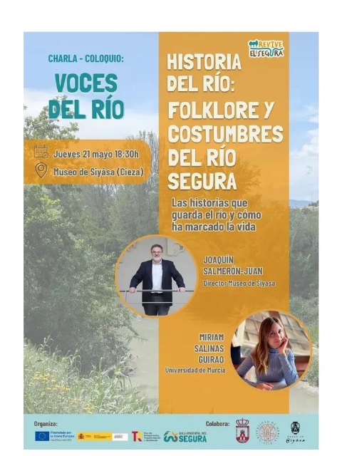 El Museo Siyâsa albergará este jueves la segunda charla-coloquio del ciclo 'Voces del río' El Museo Siyâsa albergará este jueves la segunda charla-coloquio del ciclo 'Voces del río'