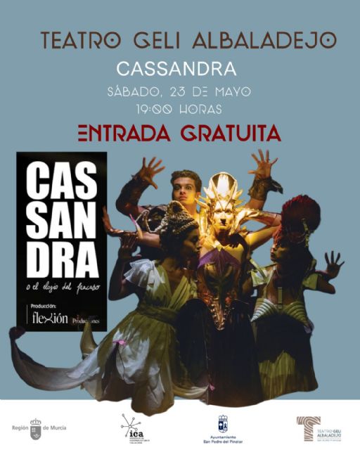 San Pedro del Pinatar acoge la premiada ópera bufa “Cassandra o el elogio del fracaso” en el Teatro Geli Albaladejo San Pedro del Pinatar acoge la premiada ópera bufa “Cassandra o el elogio del fracaso” en el Teatro Geli Albaladejo