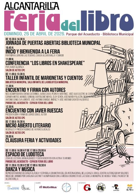 Alcantarilla celebra la Feria del Libro con presentaciones, espectáculos y animación infantil Alcantarilla celebra la Feria del Libro con presentaciones, espectáculos y animación infantil