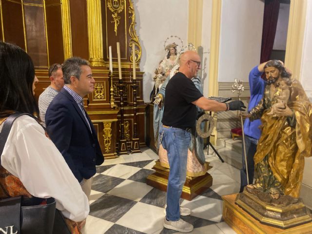 Lorquí despidió la pasada semana sus tres históricas tallas de Salzillo rumbo al Museo Nacional de Escultura de Valladolid Lorquí despidió la pasada semana sus tres históricas tallas de Salzillo rumbo al Museo Nacional de Escultura de Valladolid