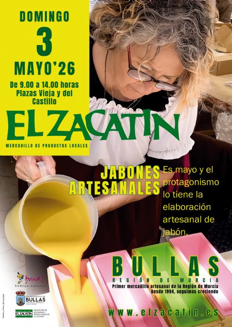 El Zacatín regresa a Bullas con los jabones artesanales como protagonistas El Zacatín regresa a Bullas con los jabones artesanales como protagonistas
