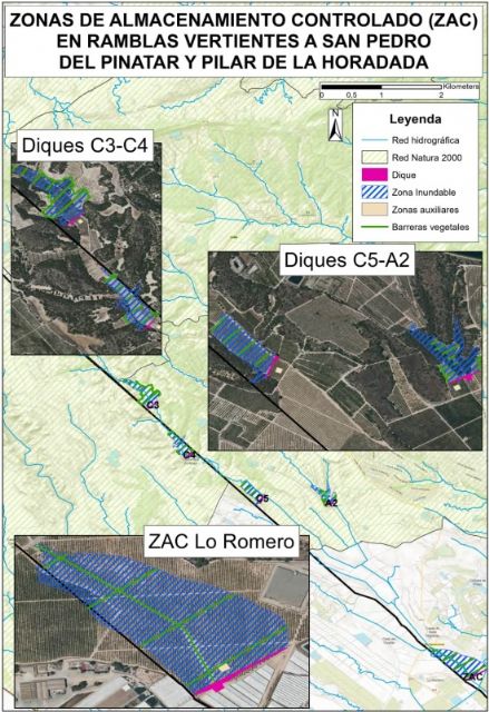 La CHS somete a información pública el proyecto de zonas de almacenamiento controlado en ramblas vertientes a San Pedro del Pinatar y Pilar de la Horadada La CHS somete a información pública el proyecto de zonas de almacenamiento controlado en ramblas vertientes a San Pedro del Pinatar y Pilar de la Horadada