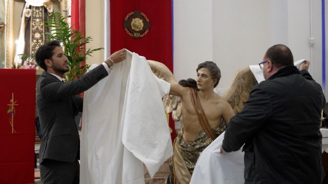 Cultura culmina la restauración del grupo escultórico de La Oración en el Huerto de Mula Cultura culmina la restauración del grupo escultórico de La Oración en el Huerto de Mula