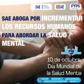 SAE aboga por incrementar los recursos humanos para abordar la salud mental SAE aboga por incrementar los recursos humanos para abordar la salud mental