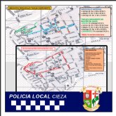 La Policía Local informa de los cambios provisionales en la regulación del tráfico en la zona de las Fiestas del escudo