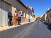 Sangonera La Verde estrena cerca de 1.500 metros cuadrados de carreteras totalmente renovadas
