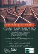 Cartagena Siempre celebrará un debate sobre el problema de la conexión ferroviaria de Cartagena con Madrid
