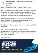 Suspendidos los Juegos Nuticos Atlnticos 2024 que tenan que celebrarse en dos municipios españoles y tres portugueses