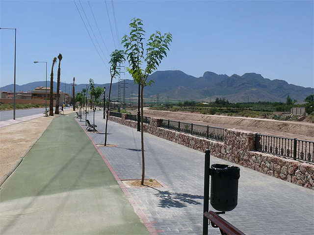 Inaugurada, por parte del alcalde y el presidente de la CHS, la margen izquierda de la Rambla del Judío de Jumilla - 1, Foto 1