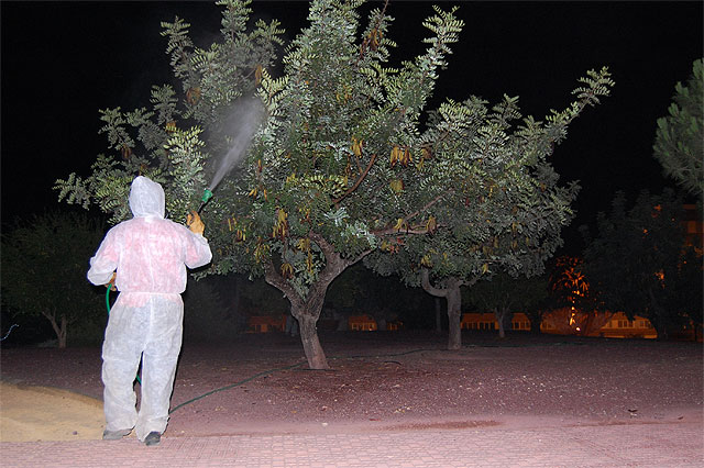 El Ayuntamiento fumiga los espacios verdes con productos totalmente ecológicos que no dañan la polinización de abejas - 1, Foto 1