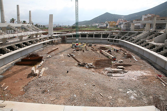 Avanzan las obras del Palacio de Deportes de Cartagena - 2, Foto 2