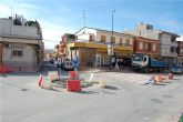 Comienzan las obras de la glorieta de la avenida de la Constitucin de Lorqu