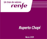 Renfe obsequia con una edicin especial de un CD de Ruperto Chap a los viajeros de los trenes Talgo que unen Murcia con Valencia