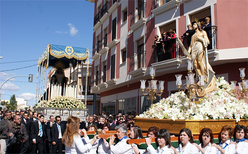 Puerto Lumbreras culmina su Semana Santa 2009 con la procesión del Encuentro - 1, Foto 1