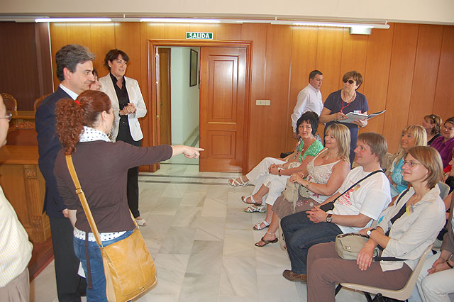 El alcalde de Alguazas recibe a los integrantes europeos del programa Comenius - 3, Foto 3