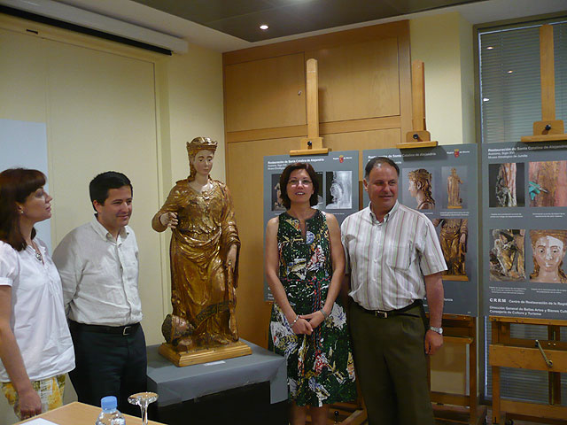 Cultura restaura la imagen de Santa Catalina de Jumilla y la Inmaculada Concepción de Lorca - 1, Foto 1