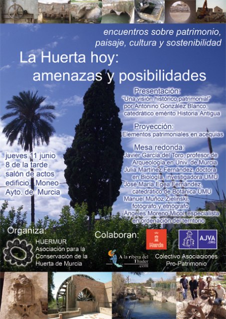 Una mesa redonda reune este jueves a expertos y profesores universitarios para debatir sobre las posibilidades de la huerta, organizada por HUERMUR - 2, Foto 2