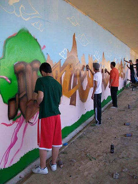 El graffiti más joven se asienta en Lorquí - 1, Foto 1