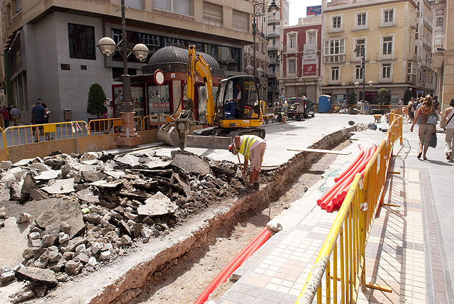 Las obras de peatonalización llegan a Capitanía y la Plaza de San Sebastián - 1, Foto 1