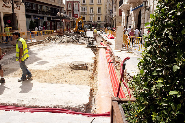 Las obras de peatonalización llegan a Capitanía y la Plaza de San Sebastián - 2, Foto 2