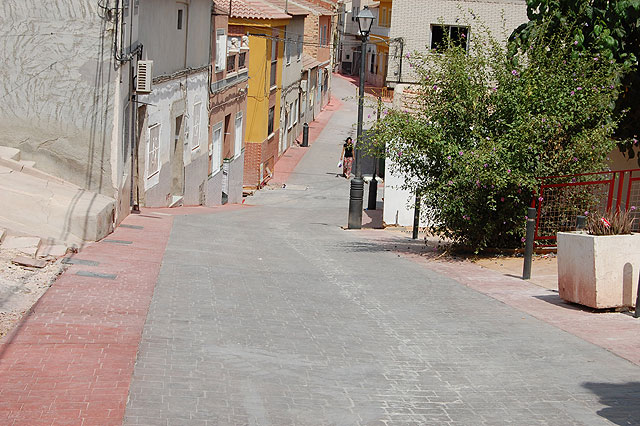 La calle Milagros de Lorquí ya luce renovada integralmente tras sus obras de reforma - 1, Foto 1