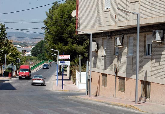 Finalizan las obras de reforma del alumbrado de la calle Huertos de Lorquí - 1, Foto 1