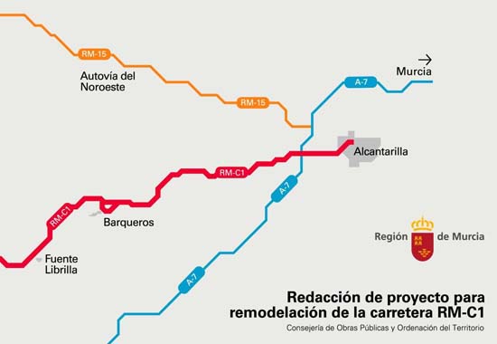 Adjudicada la redacción del proyecto para acondicionar la carretera que comunica Murcia con Alcantarilla y Fuente Librilla - 1, Foto 1