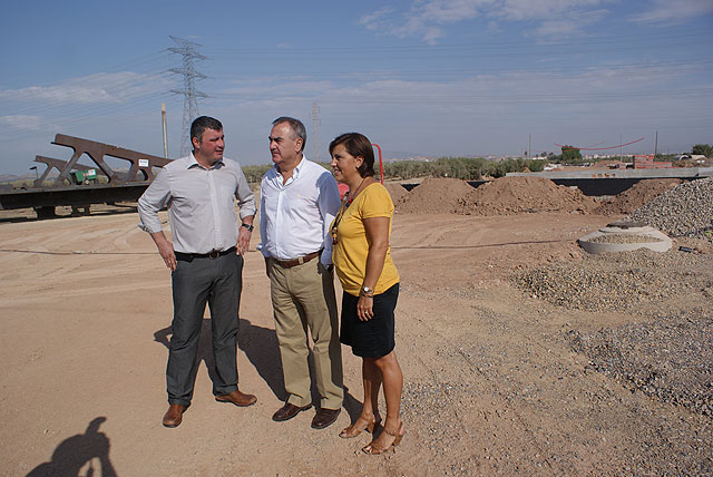 El delegado del Gobierno visita las obras de la nueva avenida que conecta Sangonera la Verde y Sangonera la Seca - 2, Foto 2