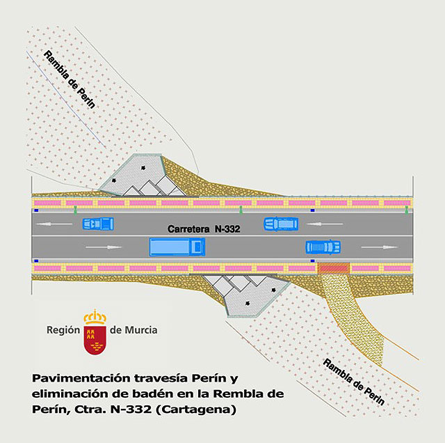 El Ejecutivo regional invierte más de 600.000 euros para reforzar el firme de la carretera que une Cartagena con Mazarrón - 1, Foto 1