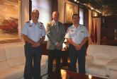 El presidente de la Comunidad recibe al nuevo coronel director de la Academia General del Aire