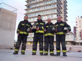 Bomberos de Murcia ocupan un lugar destacado en la III Carrera Vertical Torre Espacio de Madrid