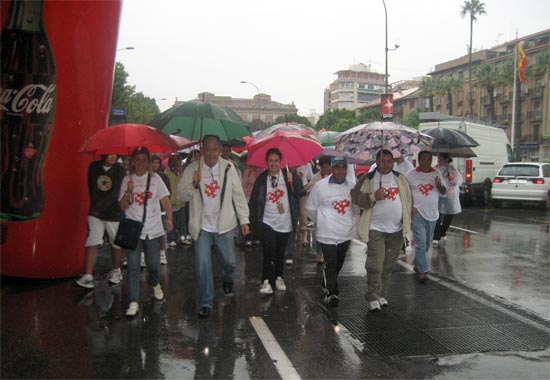 Decenas de personas participan en la marcha 'Unidos por un corazón sano' a pesar de la lluvia - 1, Foto 1