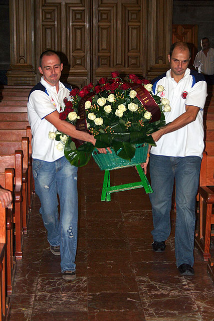 El CB Murcia realiza la Ofrenda Floral a la Virgen de la Fuensanta - 4, Foto 4