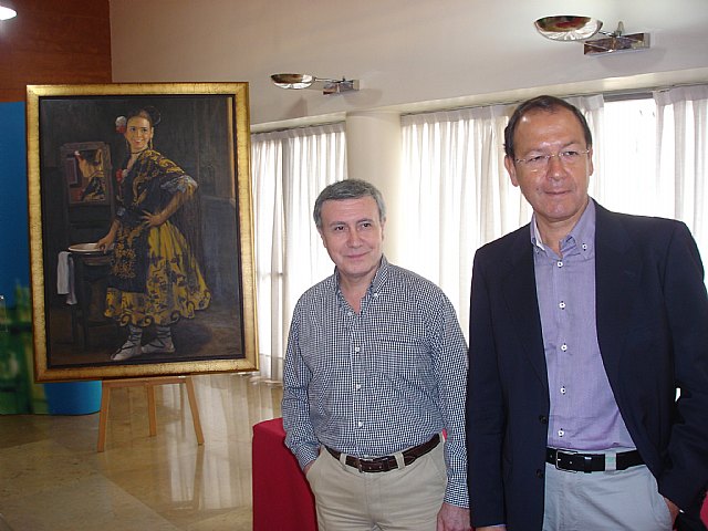 El Alcalde presenta la obra ‘Huertana’, cedida al Consistorio por el pintor Antonio Balibrea - 1, Foto 1