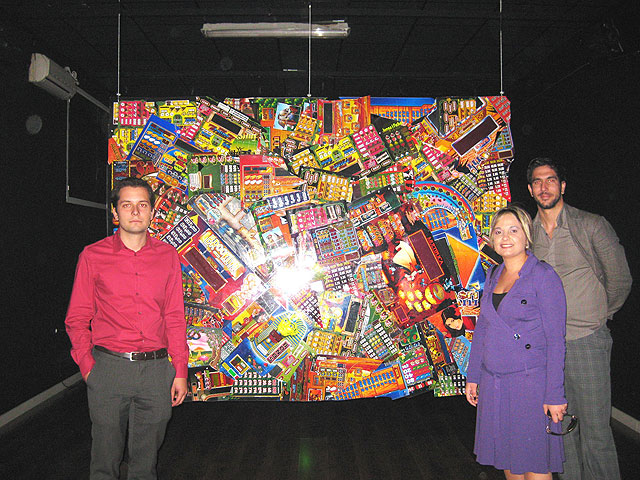 La directora del instituto de la Juventud, Verónica López, y los directores del festival 'AlterArte', Hernán Rodríguez y Sergio Porlán, Foto 1