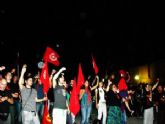 Miembros de la Juventud Comunista de Totana (JCT) acudieron a la V Fiesta del PCRM 'Revolucin contra la crisis'