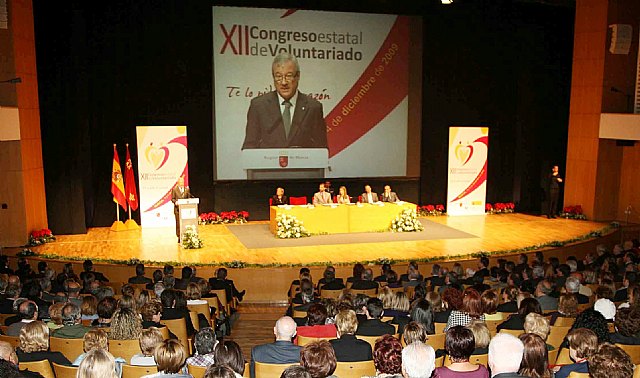 Valcárcel destaca en la apertura del XII Congreso Estatal de Voluntariado y ante los Príncipes de Asturias el carácter solidario de los murcianos - 1, Foto 1