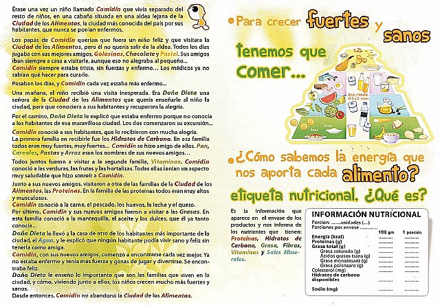 CONSUMUR edita “Las aventuras de Comidín”, un folleto sobre alimentación dirigido a niños - 2, Foto 2