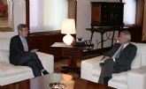 Valcrcel recibe al presidente del Tribunal Superior de Justicia de Murcia