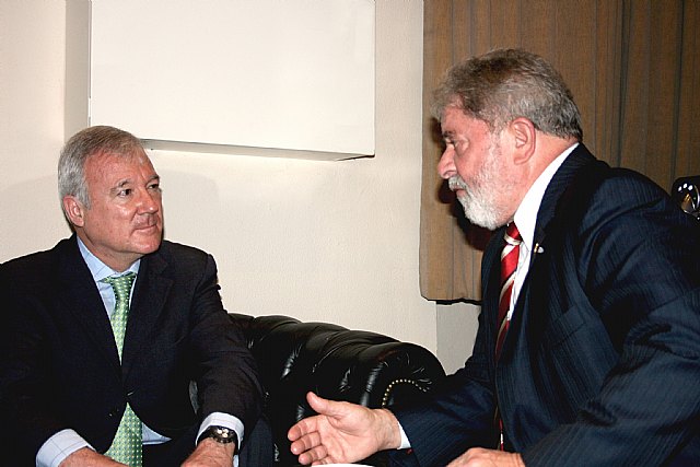 Valcárcel abre con Lula da Silva nuevas oportunidades de negocio para los empresarios murcianos en Brasil - 1, Foto 1