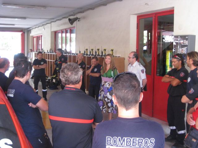 Megía visita a los Bomberos del Infante para felicitarles por sus actuaciones - 1, Foto 1