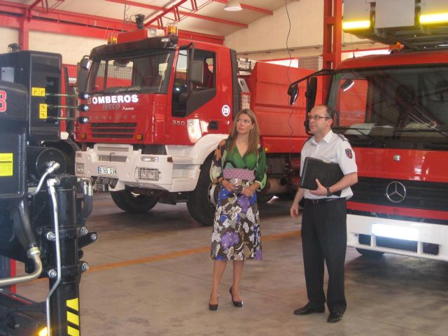 Megía visita a los Bomberos del Infante para felicitarles por sus actuaciones - 2, Foto 2