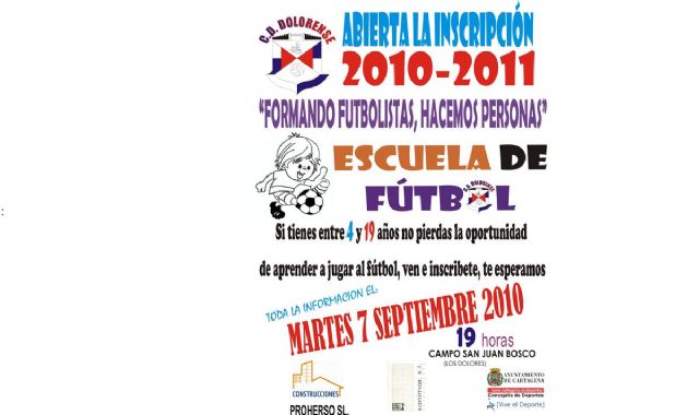 Abierta la inscripción para la Escuela de Futbol del CD Dolorense - 1, Foto 1